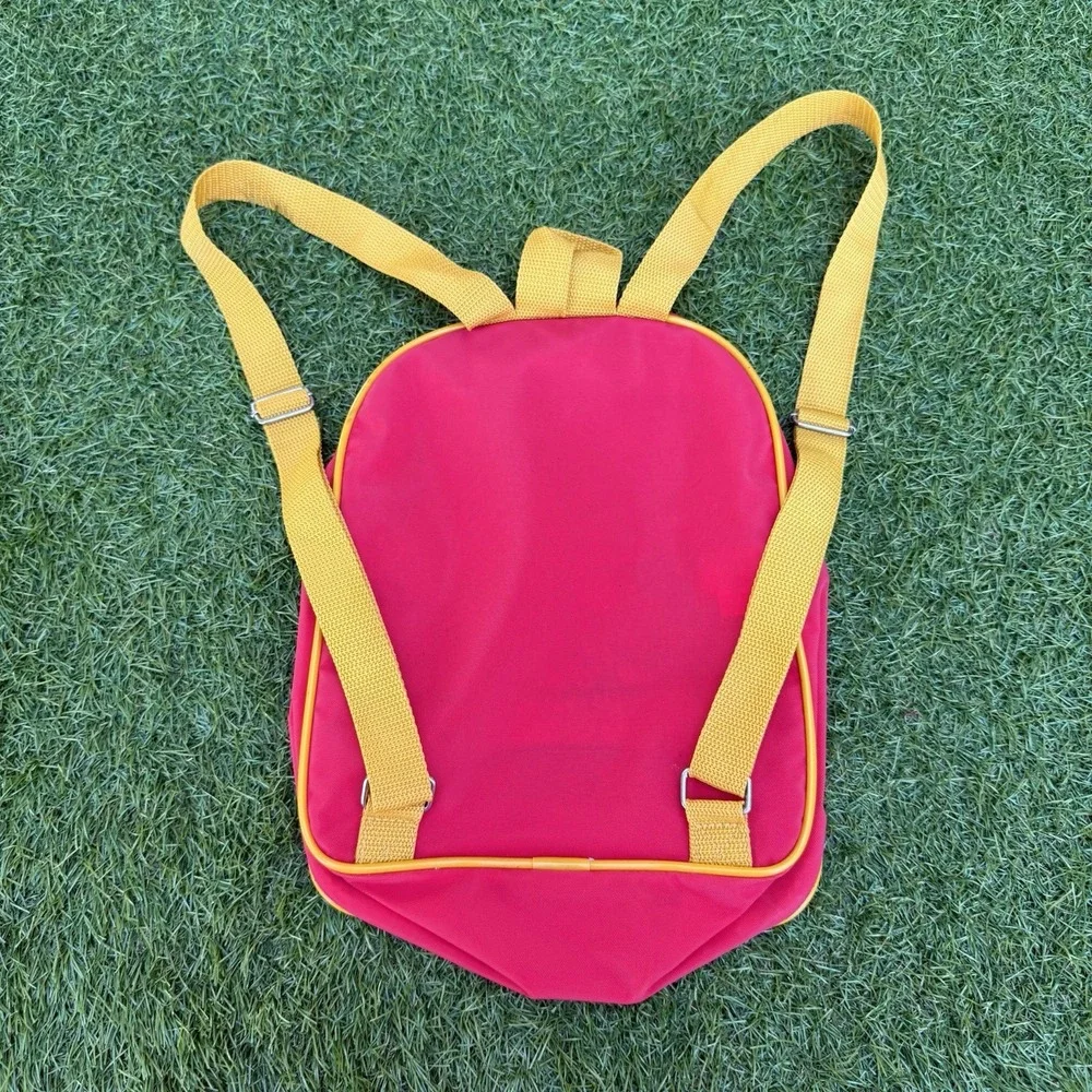 Vintage Nickelodeon Rugrats‎ Angelica Backpack Embroidered Baseball Red Colorful
